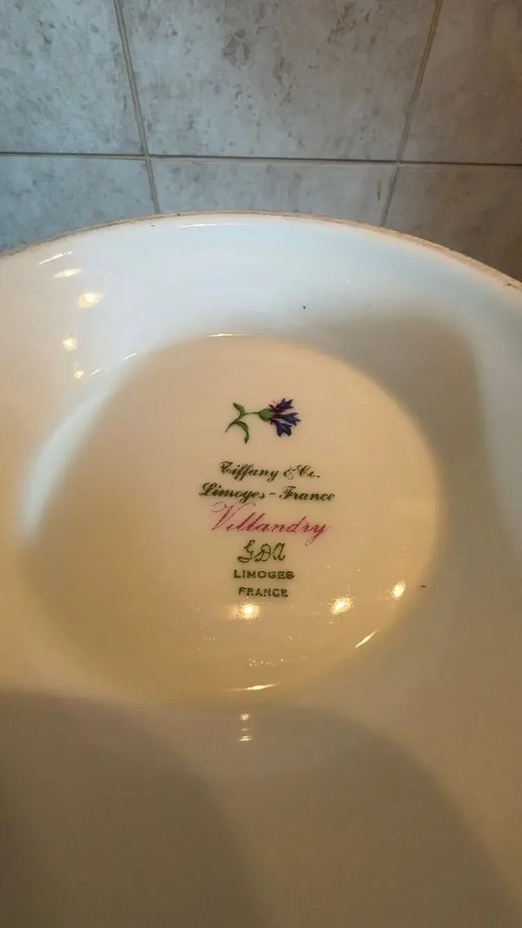 Tiffany & Co. Villandry Porcelain Cachepot Blue & White Pot